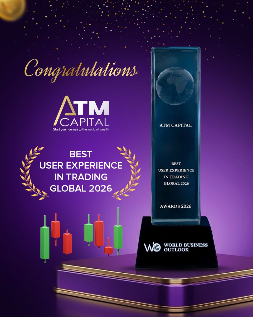ATMCapitalPro1's tweet photo. إنجاز جديد يضاف إلى مسيرتنا
يسعدنا في ATM Capital الإعلان عن حصولنا على جائزة:
Best User Experience in Trading – Global 2026 🌍
هذا التكريم يعكس التزامنا بتقديم تجربة تداول أكثر سهولة ووضوحًا، مع التركيز على احتياجات عملائنا وتطوير كل جانب من جوانب تجربتهم.
نؤمن أن تجربة التداول المتميزة تبدأ من منصة موثوقة، وتستمر بتجربة سلسة تضع العميل في المقام الأول.
ابدأ رحلتك في عالم الأسواق المالية مع ATM Capital:
🔗 https://t.co/ew9r6kGPla
#ATMCapital #Awards2026 #Trading #Global2026 #WorldBusinessOutlook