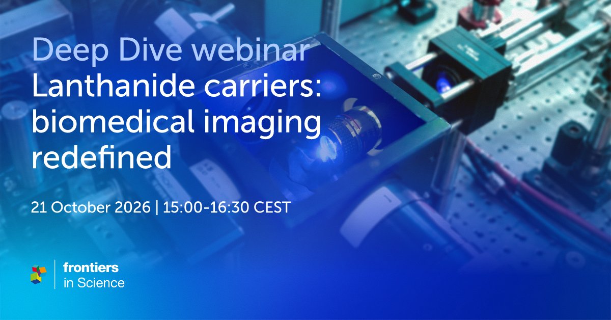 FrontScience's tweet photo. Could lanthanide carriers support clearer, safer biomedical imaging? Join Frontiers in Science lead article authors to explore targeted MRI, deep-tissue optical imaging, and low-dose X-ray detection. Register ➡️ https://t.co/jVIoDgC3HE
#FrontiersIn https://t.co/SVJNqgiztg
