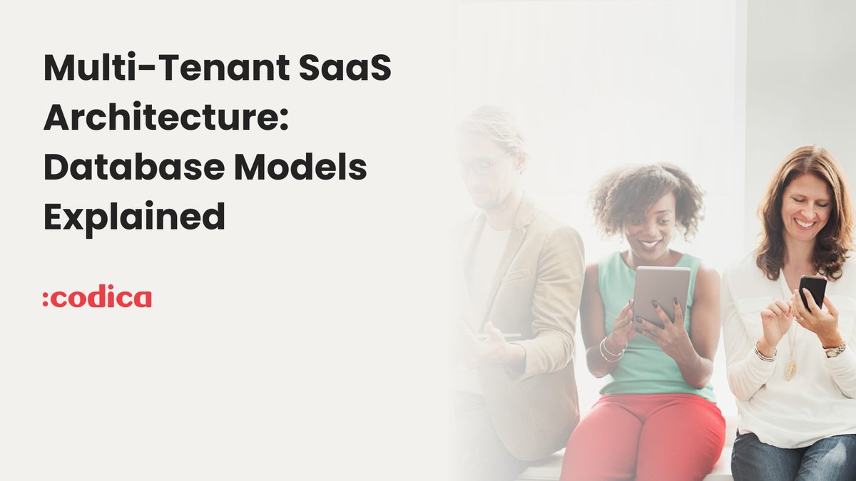CodicaCom's tweet photo. One lesson on multi-tenancy in SaaS: architecture planning isn’t only technical. Plan your business growth, compliance, pricing, and integrations.

More: https://t.co/IHaTtD5JCy

#SaaS #SoftwareArchitecture #CodicaCom https://t.co/bSiCjKr7Nm
