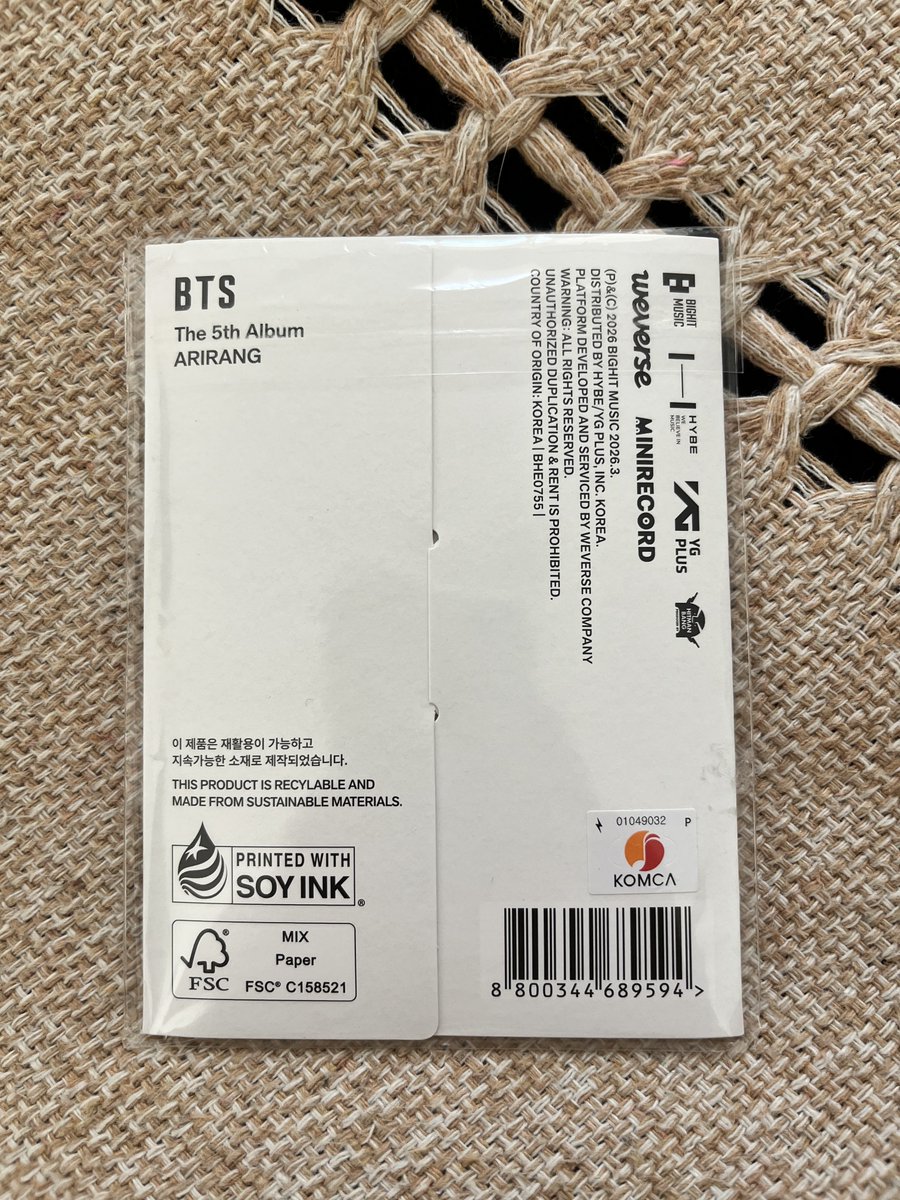 fforhobi's tweet photo. vendo/venda bts arirang weverse album

• completo, lacrado

R$80 + nacional

• aceito pagamento até 10/10 
• frete a calcular (sou de sp capital)
• tenho +200 feedbacks no fixado https://t.co/cjKrfOdryG