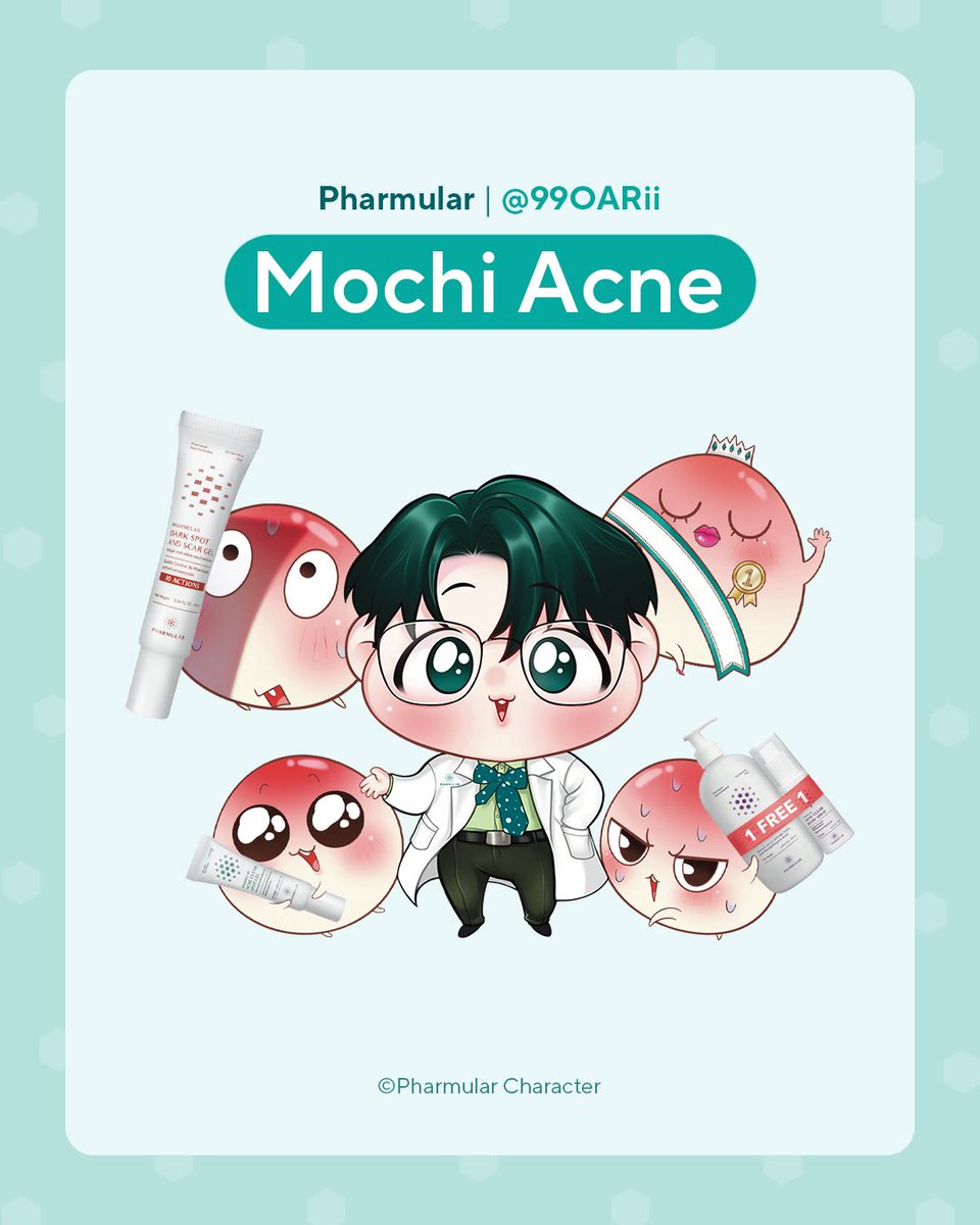 pharmular's tweet photo. 👀 เปิดตัวความน่ารักครั้งใหม่~
Pharmular x @99OARii ✨

Collaboration ระหว่าง ‘เวชสำอางสูตรเภส��ชกรไทย🥼’ และ ‘นักวาดไทย👩🏻‍🎨’

ร่วมมือกันออกมาเป็น ‘Mochi Acne’ คาแรคเตอร์เจ้าก้อนสิวอักเสบสุดน่ารัก~ ที่พร้อมจะปกป้องผิวของทุกคนอย่างเต็มที่! 💪🏻 https://t.co/A2yBm24Y0i