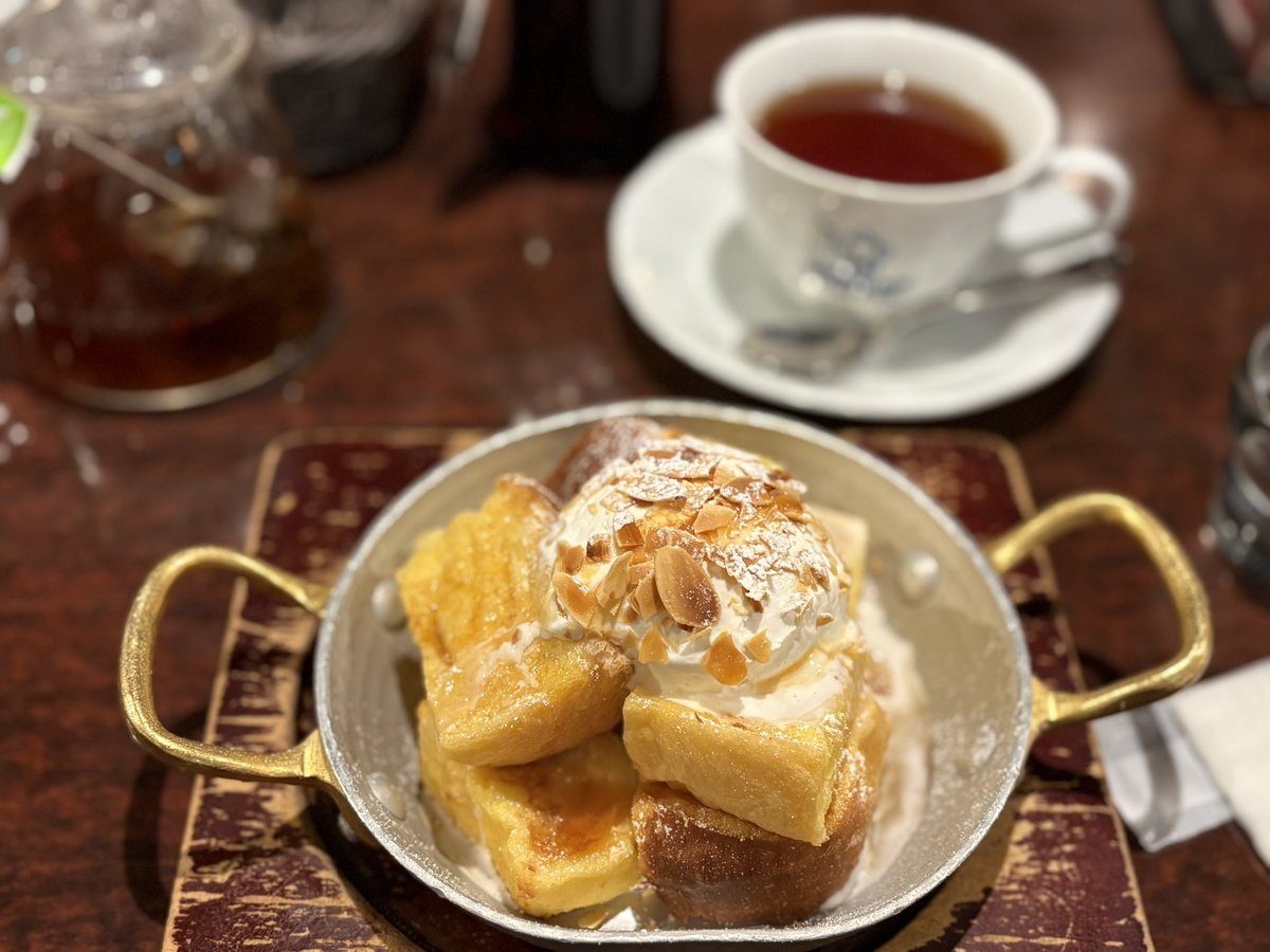 curecuresena's tweet photo. 放課後のカフェ！✨
フレンチトーストめっちゃ美味しかった(*´༥`*)ﾓｸﾞﾓｸﾞ https://t.co/z44e5YlP1x
