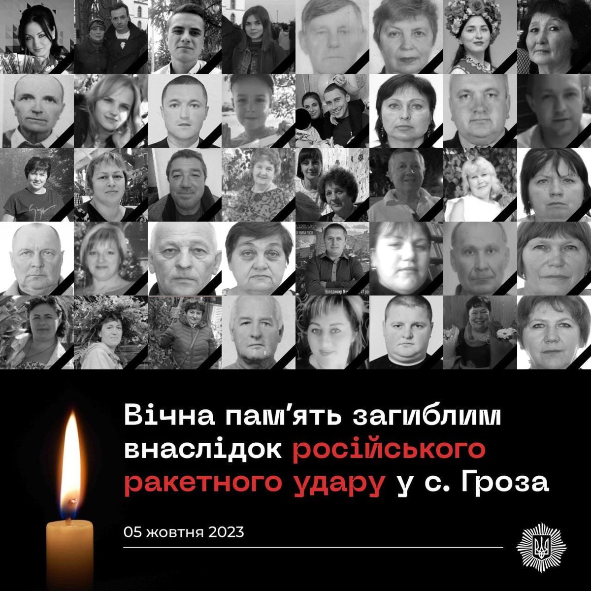 CrimeanVoyager's tweet photo. Three years ago, russia struck a café in Hroza, Kharkiv region, Ukraine.

russia killed 59 people at a memorial lunch for a fallen Ukrainian defender.

The youngest victim was 8-year-old Ivan Kozyr.

59 lives. One russian missile.

Never forget. https://t.co/FmrIYT29iC
