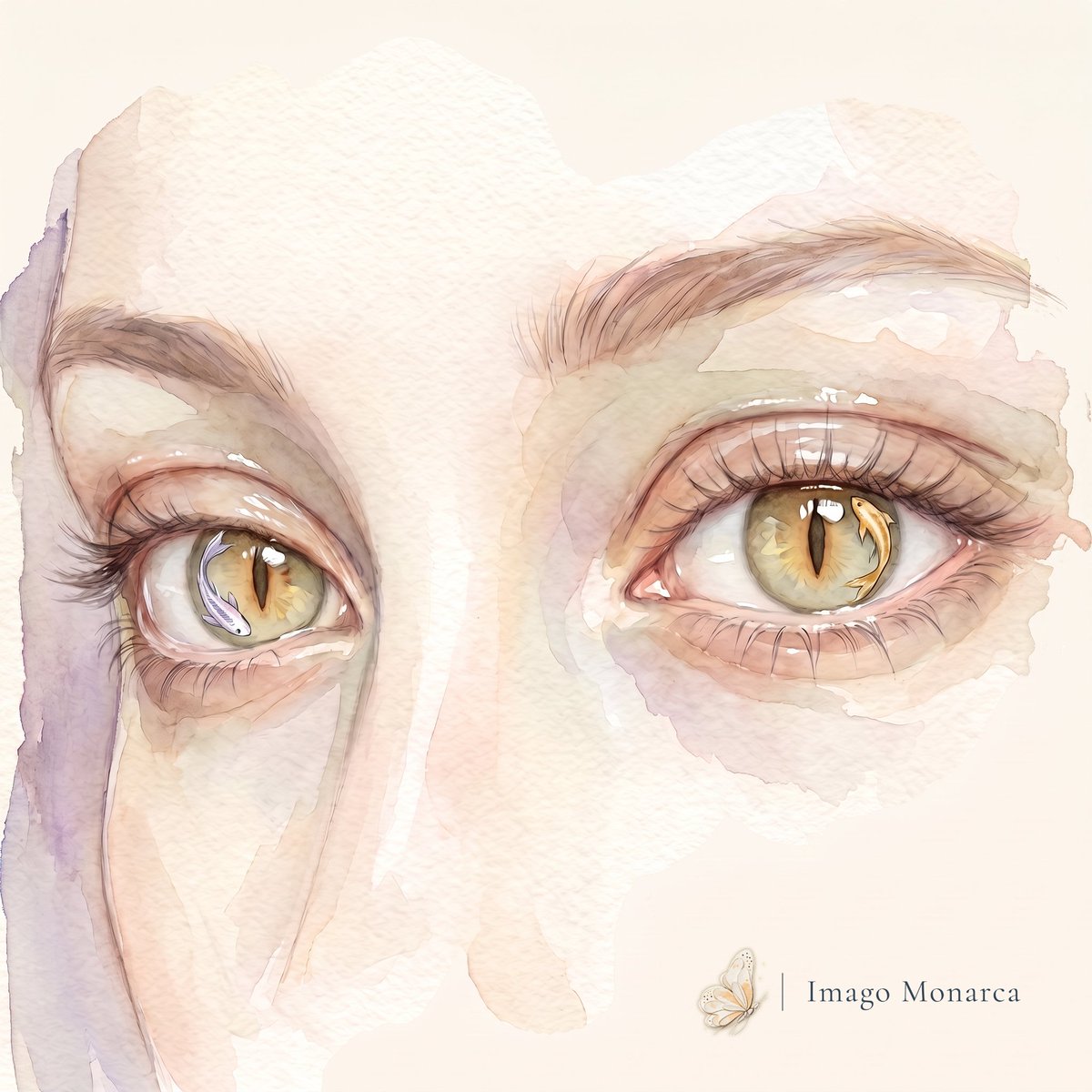 imagomonarca's tweet photo. Sometimes coming back to yourself starts in your eyes:
you look again, and this time you see yourself.

You stayed in front of the mirror a little longer.
Something moves beneath the surface.
Today, that's enough.

—
Small returns · 05

#imagomonarca #smallreturns #innerlandscapes #poeticillustration #innergaze