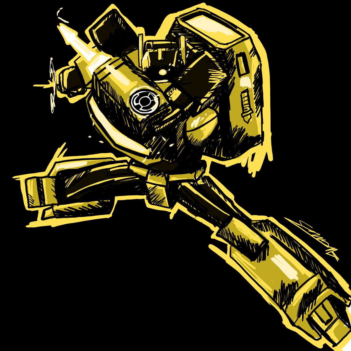 Sergio10940421's tweet photo. Transformers x Green Lanterns 

#3 Shockwave yellow lantern  

#comicbookart #dccomics #greenlantern #art #artist #artwork #transformers #dc ㅤㅤㅤ https://t.co/aiwgjT9aTP