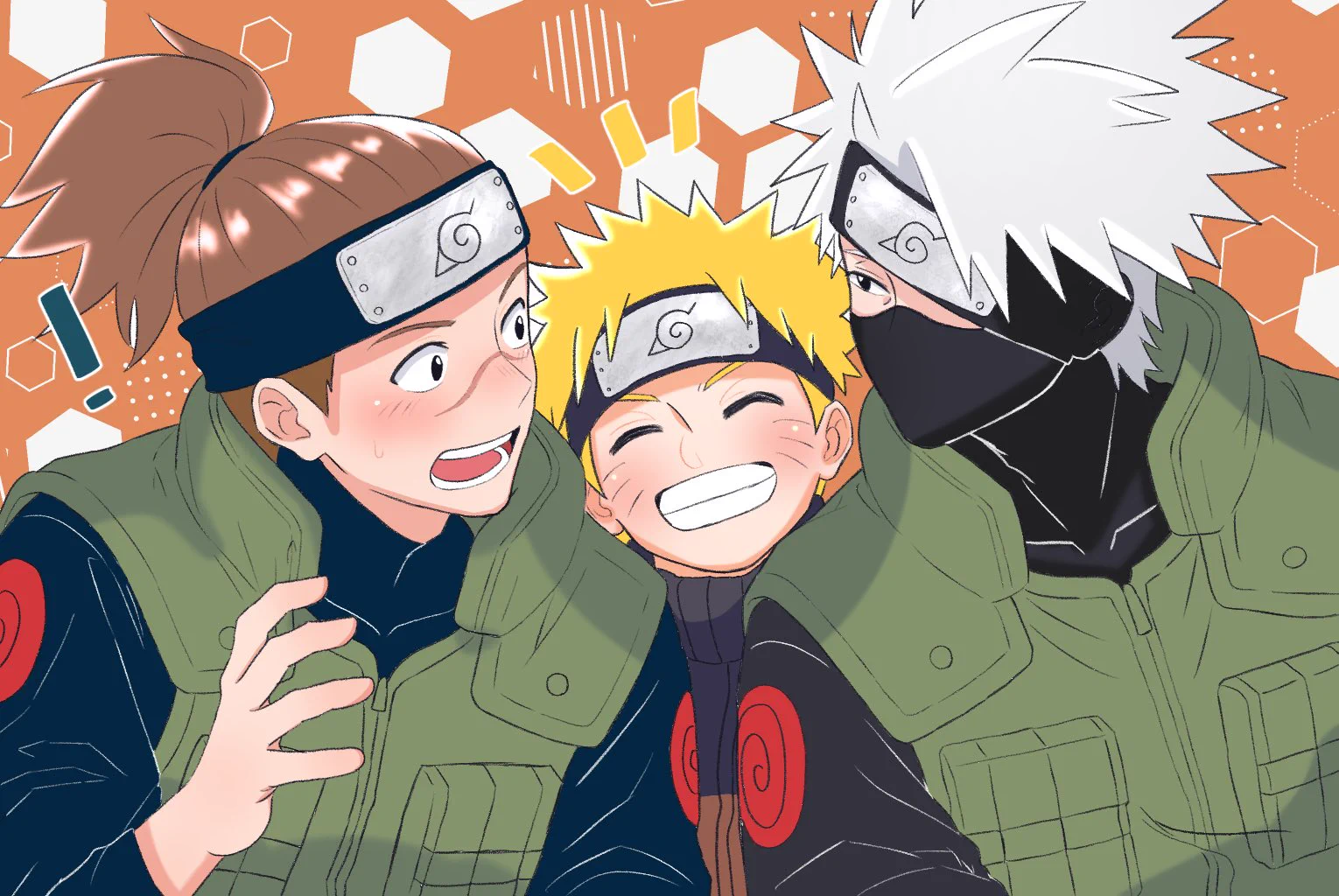 NARUTO うずまきナルト&はたけカカシ うずまきナルト＆うみのイルカ 正気じゃない on X: 