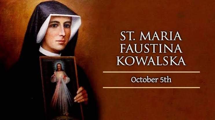 FrUgochukwu's tweet photo. Today is the feast of St. Maria Faustina Kowalska, the Polish nun and mystic who received visions of Christ the Divine Mercy.

Her life and message continue to remind us of the need to always trust in Jesus' endless mercy, and to live life mercifully toward others.

St. Maria Faustina, pray for us🙏🏽