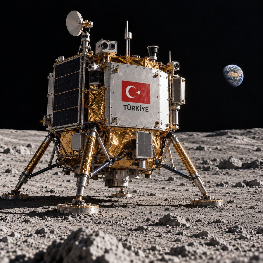 ConflictTR's tweet photo. Cumhurbaşkanı Erdoğan:

Yaklaşık 3,5 ton ağırlığındaki ay uzay aracımızın, yüzde 80'in üzerinde yerlilik oranına sahip olması bizim için ayrıca büyük bir gurur kaynağıdır. https://t.co/FxwjbhzDui