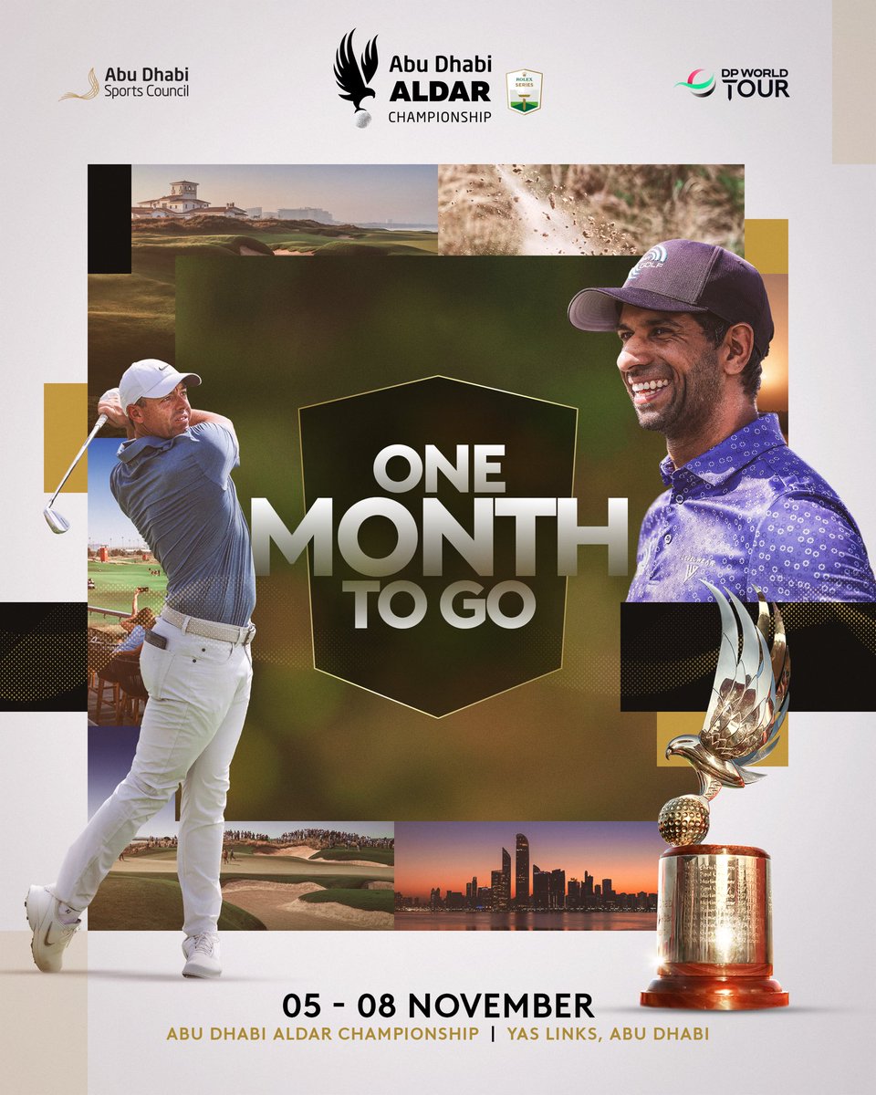 ADGolfChamps's tweet photo. The countdown to Abu Dhabi is on.⏳
#AbuDhabiChamps #RolexSeries #ALDAR https://t.co/KdXQTgSnBK