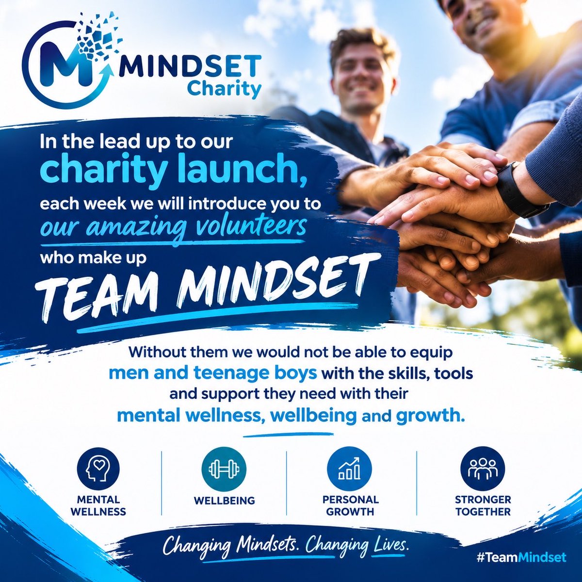 MINDSETOrgUK's tweet photo. In the lead up to our charity launch, each week we will introduce you to our amazing volunteers who make up TEAM MINDSET all without we would not be able to equip men and teenage boys with the skills, tools and support they need with their mental wellness, wellbeing and  growth. https://t.co/VJ1ENQQxWG
