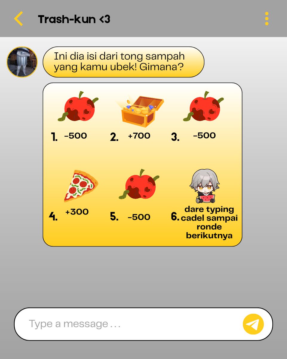 KerjoKeleus's tweet photo. Ekhem.. waktunya reveal. Kali ini ada gue tuh nongol lagi makan semangka. 😳 Yang ketemu gue typing cadel thayak athu ini iyaaa campai londe belikutnyahh ajaah.

Yang telat biasa lah -500. https://t.co/1sWoSdC5zP