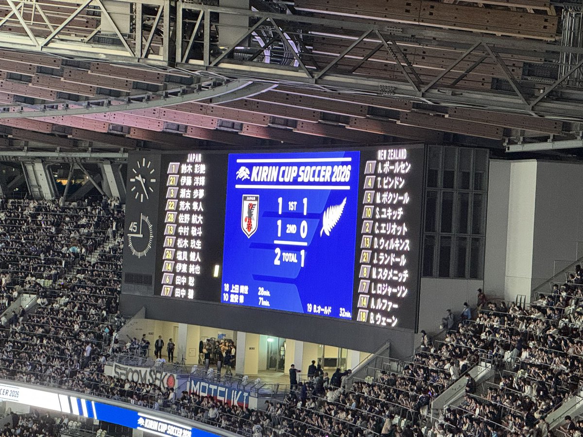 mr_93_dio's tweet photo. 中学生ぶりの代表生観戦🇯🇵🇳🇿
ナイス勝利！！
森保さんとアジアを取ろう🏆
#SAMURAIBLUE https://t.co/ds7TLDaROA