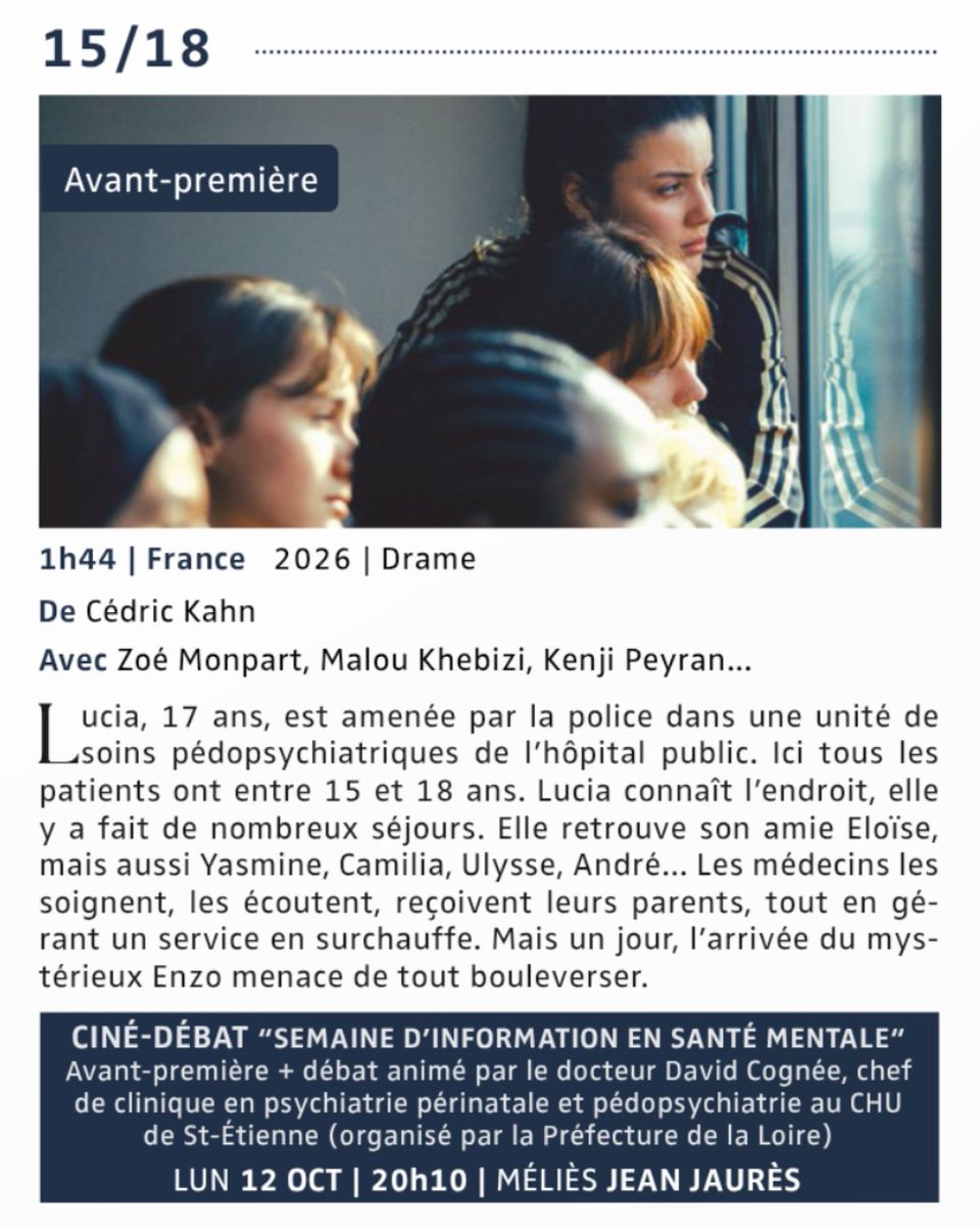 Image de Préfet de la Loire - 🎬 Dans le cadre des Semaines d'information sur la santé mentale 2026, nous vous donnons rendez-vous