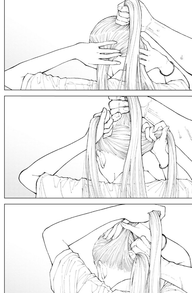 scratchthatout's tweet photo. stumbled across this new serialisation about a baseball club kid who, after retiring from the club, is immediately dumped by his girlfriend and forms a bond with the girl who sits next to him and does her hair in a wide variety of styles. look how adorable this is????? https://t.co/sVafPeb3sN