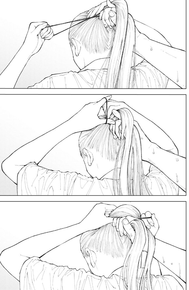 scratchthatout's tweet photo. stumbled across this new serialisation about a baseball club kid who, after retiring from the club, is immediately dumped by his girlfriend and forms a bond with the girl who sits next to him and does her hair in a wide variety of styles. look how adorable this is????? https://t.co/sVafPeb3sN