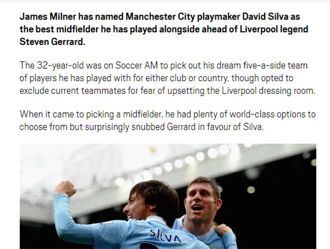 jhbe1tadfa's tweet photo. @Mounlexzyy Man City players on Silva :
 "Silva was the best player" https://t.co/1iK0xqOfeX