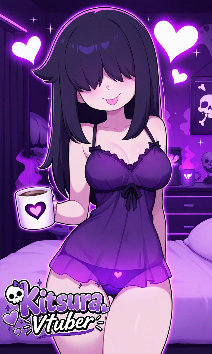 KitsuraVtuber25's tweet photo. Holis Calaveritas lindo inicio de semana 💜💀 https://t.co/MzRQgZjbAj