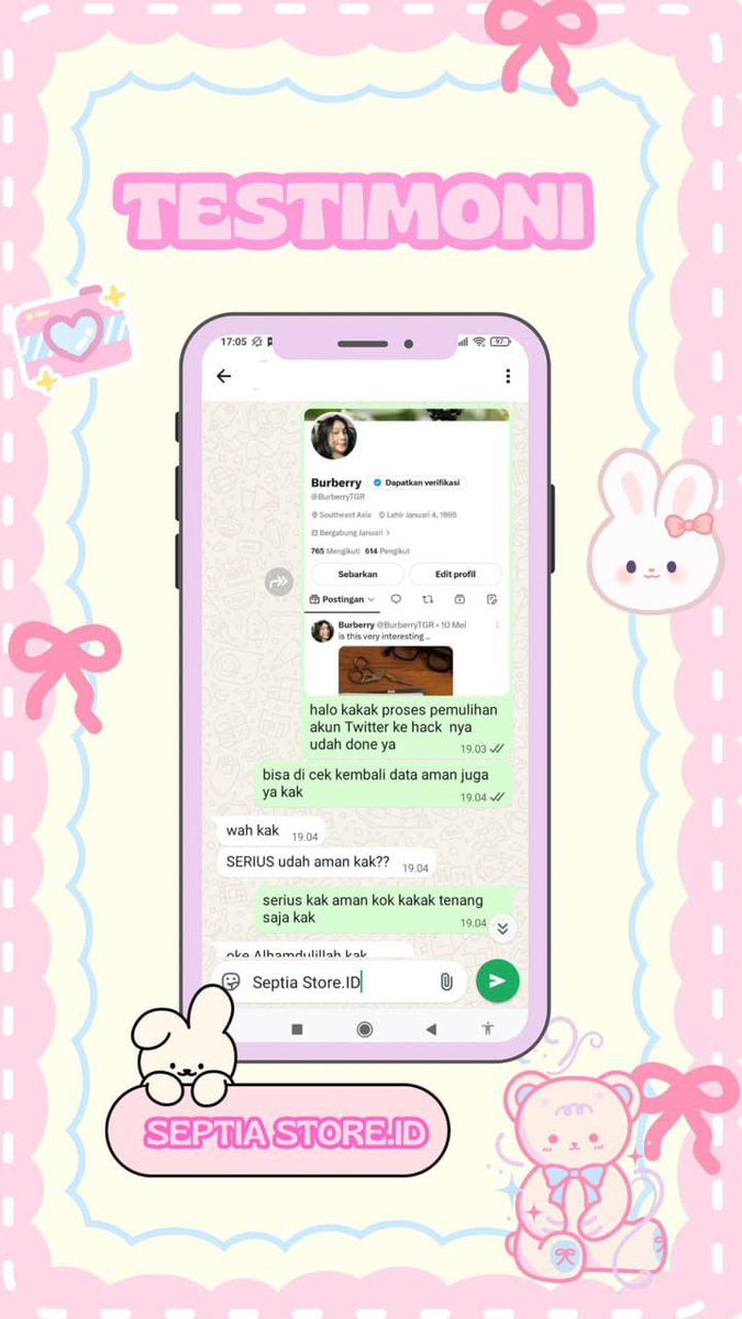gyavl's tweet photo. open jasa balikin dan pulihkan akun

jasa pemulihan akun, email, telegram, line, twitter, facebook, instagram dll

jasa hapus akun, jasa hack akun, jasa sadap wa, jasa lacak lokasi orang, jasa lacak hp hilang by no hp atau imei

order langsung ke wa di bio
#zonauangㅤ https://t.co/m2kr0cENvQ