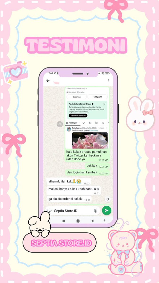 gyavl's tweet photo. open jasa balikin dan pulihkan akun

jasa pemulihan akun, email, telegram, line, twitter, facebook, instagram dll

jasa hapus akun, jasa hack akun, jasa sadap wa, jasa lacak lokasi orang, jasa lacak hp hilang by no hp atau imei

order langsung ke wa di bio
#zonauangㅤ https://t.co/m2kr0cENvQ