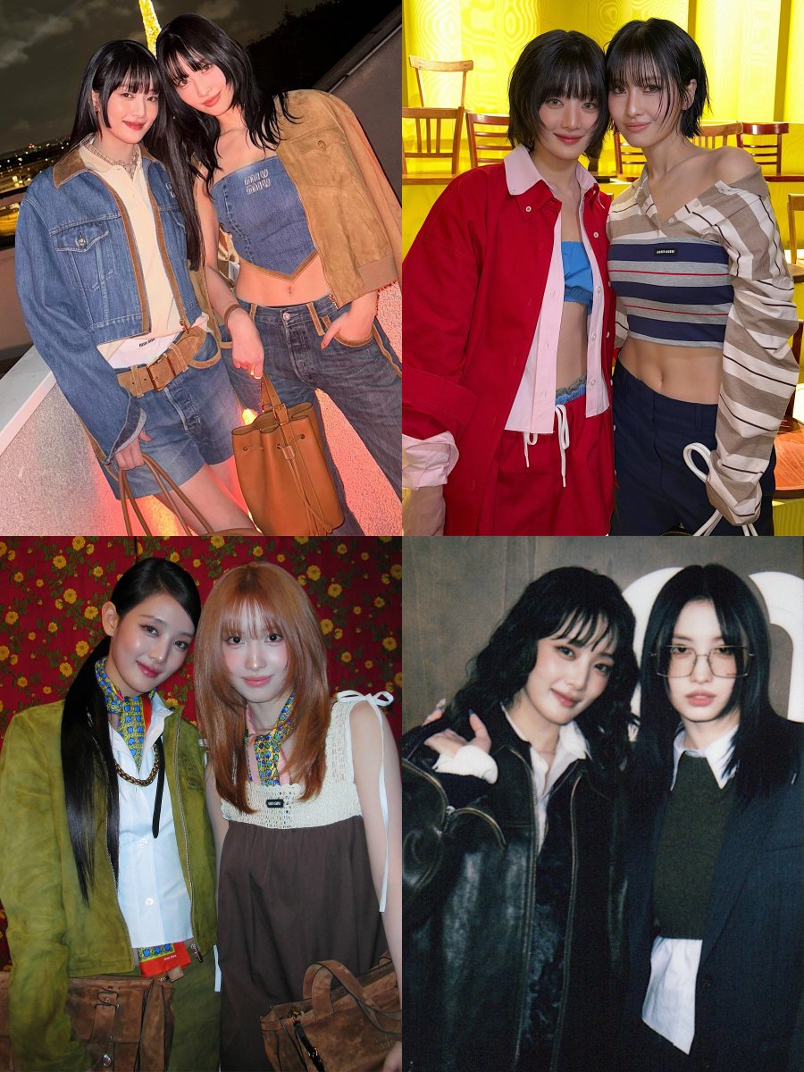 godmitzu's tweet photo. Miu Miu Ambassadors TWICE Momo &amp; i-dle Minnie (2024-2026) https://t.co/v8DbGrmzgA
