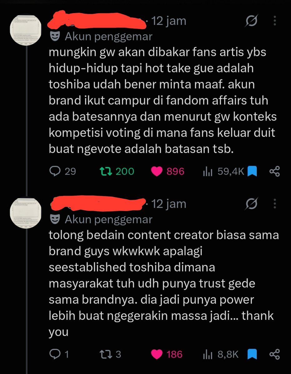 Yoshineureshi's tweet photo. Kakak ini keren, gue suka.. makasih kak udah speakup, soalnya kemarin gue cuma bilang etika bisnis aja dihujat padahal di akunku sendiri ga callout siapa" (mungkin karena gue yfs 😭) tapi seneng qrt dari nonfans jg banyak yg setuju huhu https://t.co/J5YAinN30k