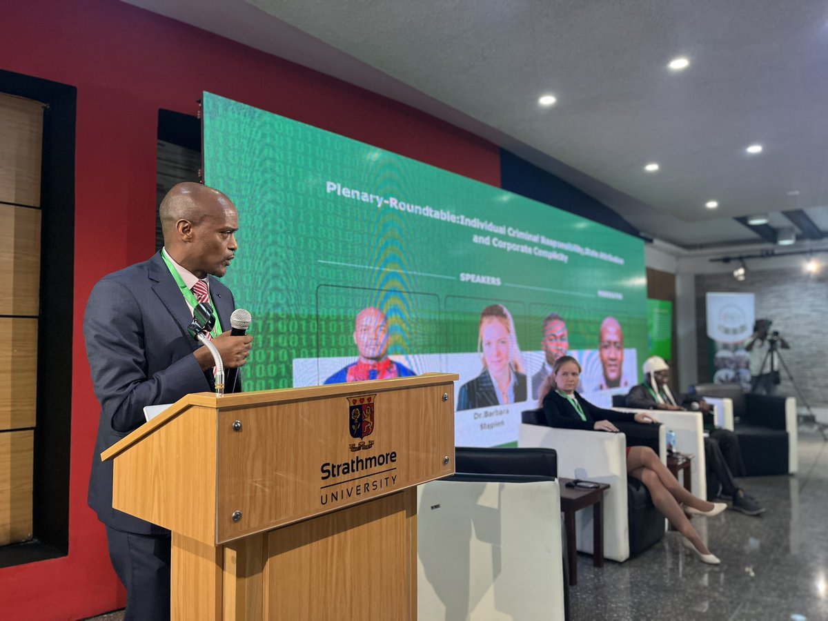 iPeace_GL's tweet photo. #HappeningNow 

Mr. Fisseha Tekle critically examines corporate criminal responsibility for crimes under international law, exploring accountability beyond traditional State and individual responsibility. 

#GLRTP2026 #PRFGL2026 #IHL #ICL #Accountability https://t.co/u3yb2o6V6n