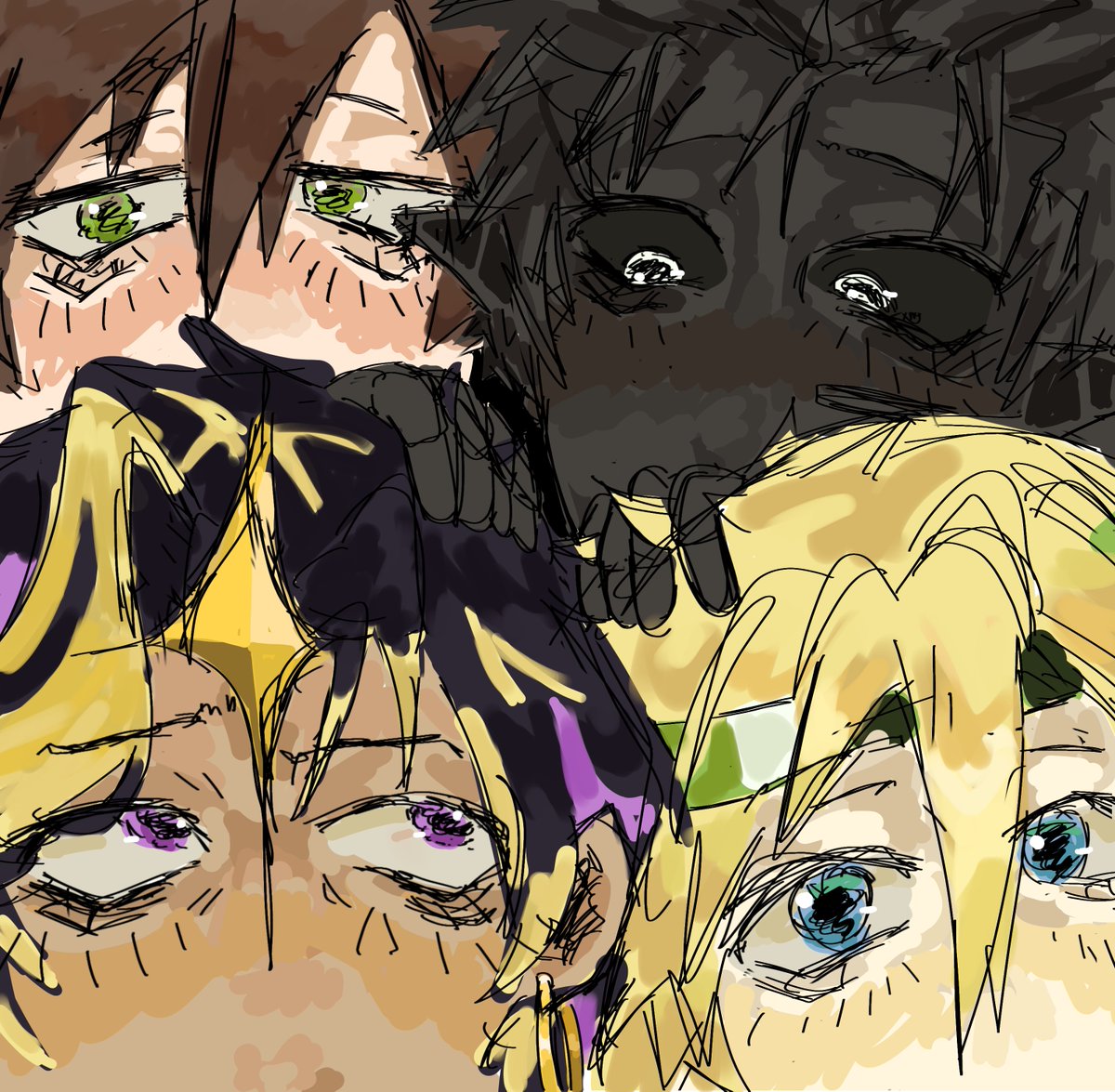 meowdoons's tweet photo. holy shit. Not my usual artstyle however i found this artstyle on Pinterest and wanted to try it out. Hi guys. Wait seagrox crumbs they're looking at each other and got all the budget
#joofylooby #groxmc #seawatt #evbo https://t.co/EkyaX7AHs4