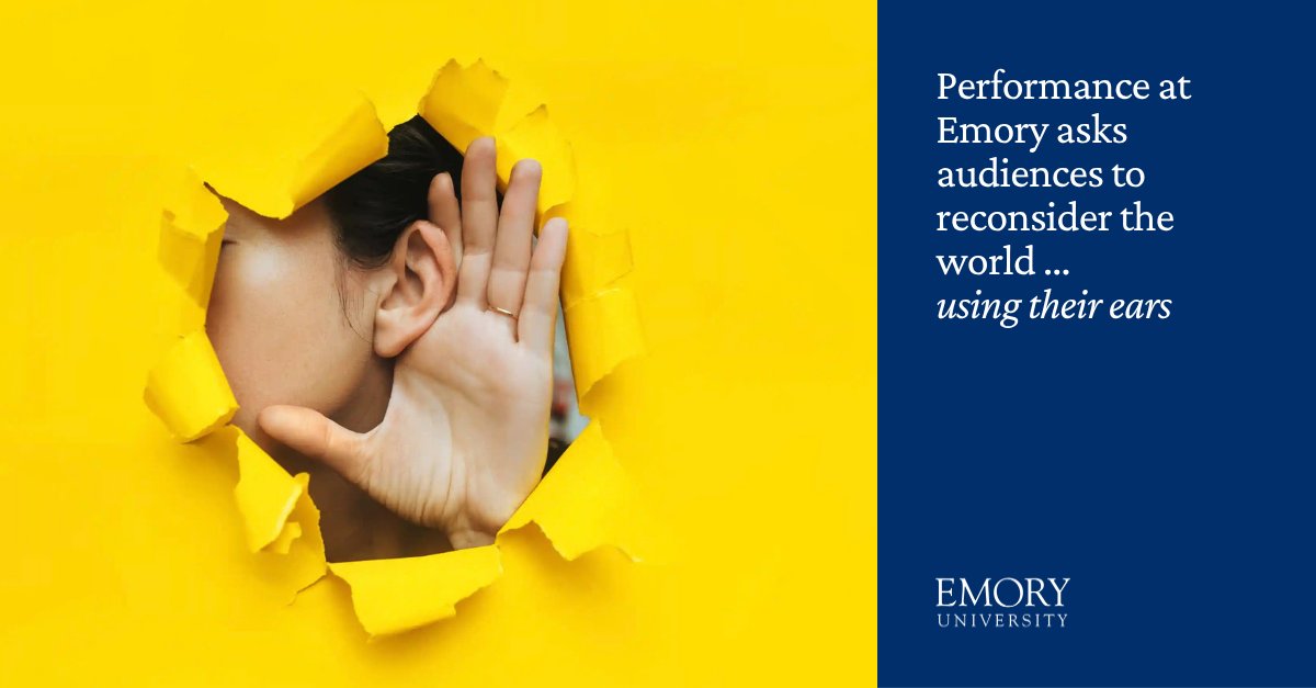 EmoryUniversity's tweet photo. On Thursday, Oct. 8, Emory's Fox Center for Humanistic Inquiry will hold a free communal listening event — without music. 

🕓 Thursday, Oct. 8 at 4 p.m. and 7 p.m
📍Emory Student Center, Multipurpose Room 4
🔗: https://t.co/hjNFoLmWaa 

#EmoryUniversity #Emory https://t.co/bxJJW8N6IK