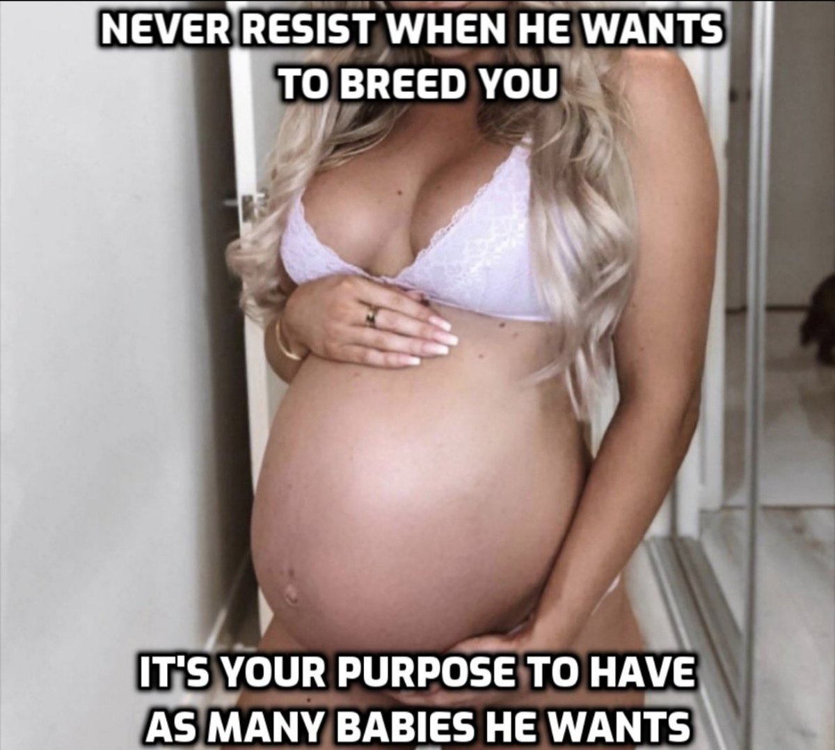Sir_RJA's tweet photo. A good girl is always pregnant. https://t.co/0HgzNnVzG0