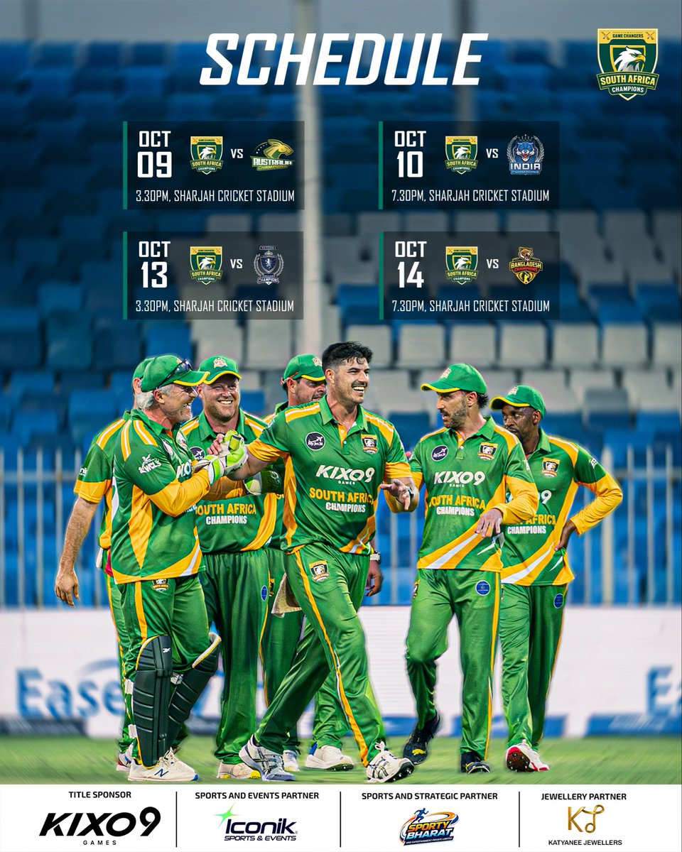 GCSAchampion's tweet photo. 🚨 FIXTURES ANNOUNCEMENT 🚨

#southafricachampions #gamechangersfzco #wcl2026 https://t.co/J65Hv90z2H