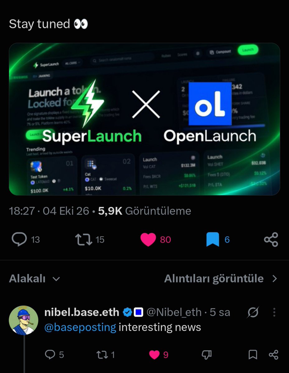 0xkopil's tweet photo. A new launchpad is emerging on $BASE, with support from Base-badged accounts and much more.

Those who follow me know this launchpad doesn’t have a token yet. I don’t know if the token will launch today, but the official launchpad account has been dropping clues about a mascot in the replies.

I’ll be there in about 1 hour and 30 minutes. As soon as I see the mascot and confirm it, I’ll share it with you on my Telegram channel.
🫡 https://t.co/YhoZUDo0W8