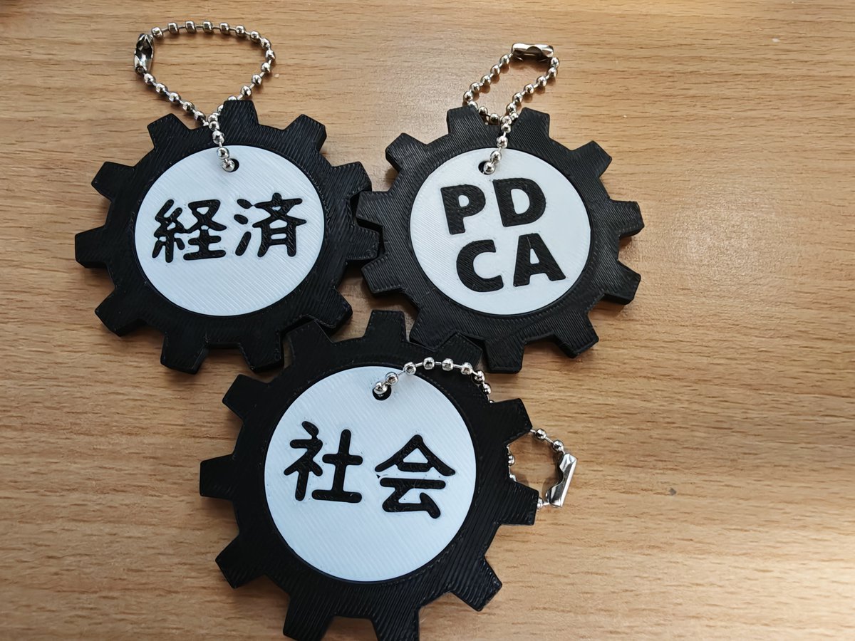 HanDen_Motor's tweet photo. NT東京のグッズ
経済とPDCAと社会を回せ（なお噛み合う3つの歯車 https://t.co/rGoUtSX5sZ