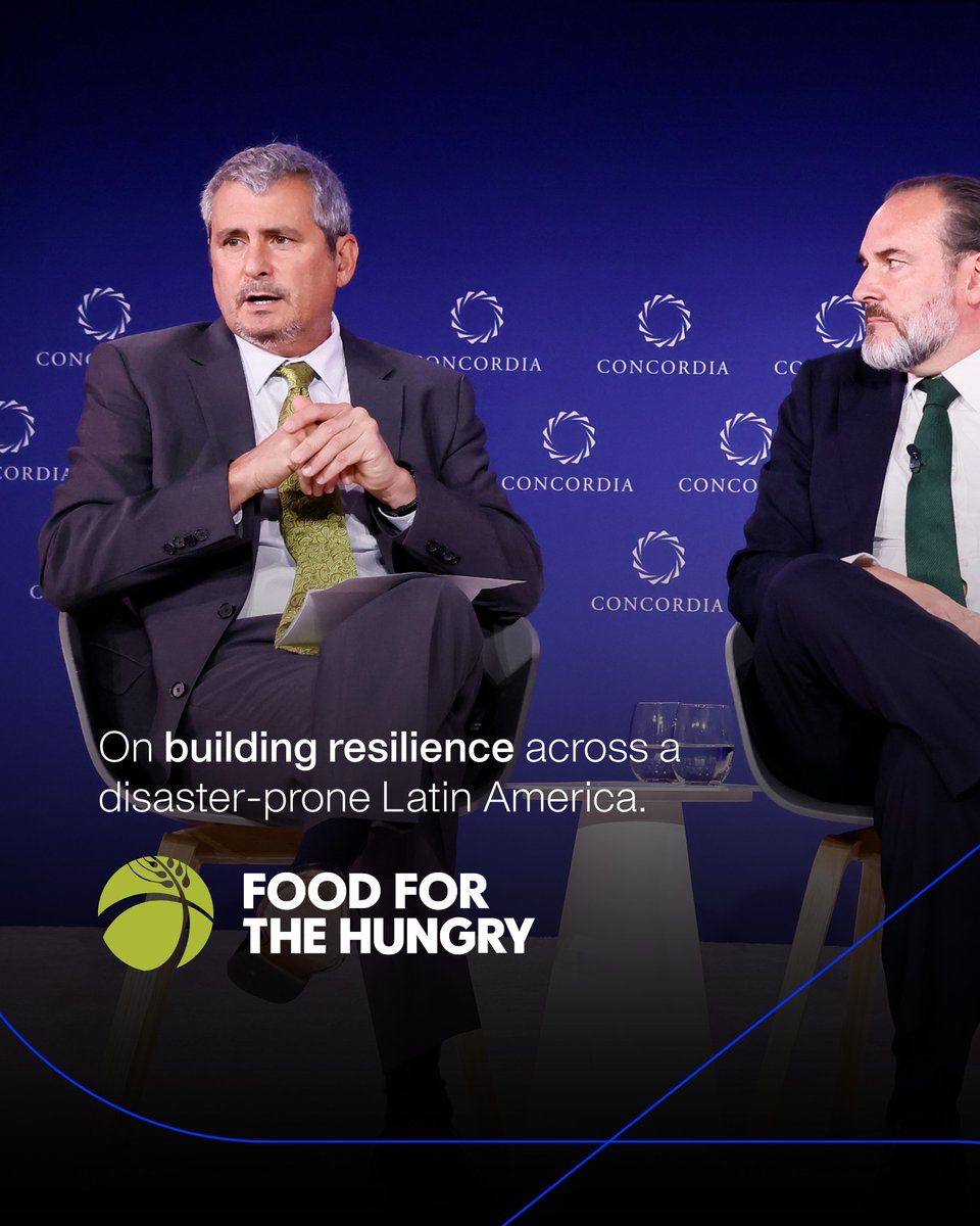 ConcordiaSummit's tweet photo. And thank you to @AgendaCAF and @food4thehungry for their focus on reaching underserved communities and building resilience across Latin America. 

Watch more from the Summit: https://t.co/4LbPX20kOl (2/2) https://t.co/SQfqhRR4Vi