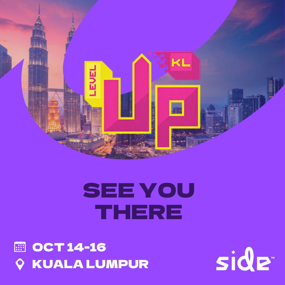 SideGlobal's tweet photo. We’re heading to #LEVELUPKL2026! 🎮

From Oct 14–16, Alejandro &amp; Christina from our team will be connecting with local game dev talent, studios, partners &amp; the wider community as Side grows in Malaysia across Codev, Player Support &amp; Audio.

More info: 🔗 https://t.co/5ziSBMx7eV https://t.co/2cSMcQw0eQ