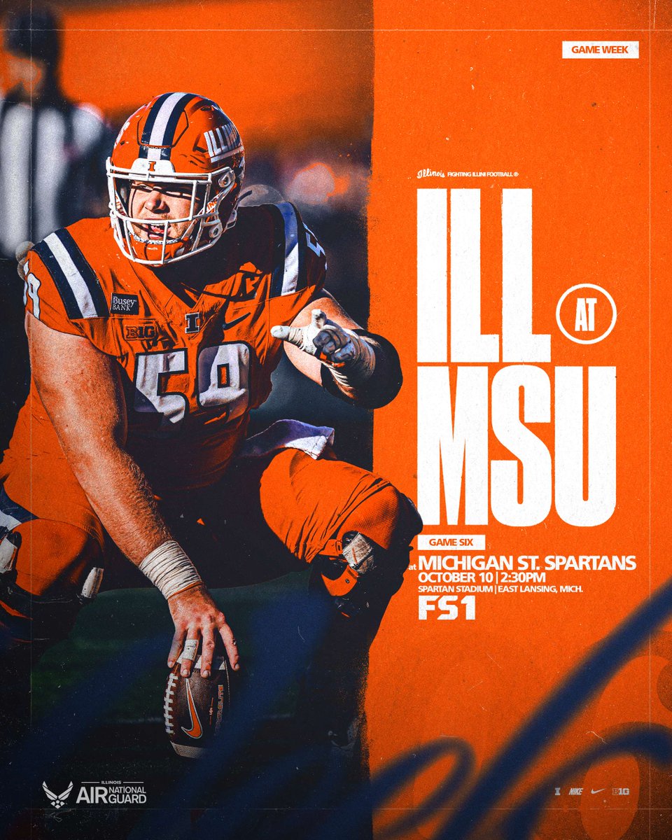 IlliniFootball's tweet photo. Week Six — Road trip north. https://t.co/BJREImmiYw