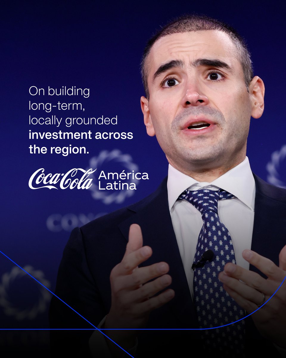 ConcordiaSummit's tweet photo. Five organizations, five perspectives from this year's Summit. Thank you to Coca-Cola Latin America, @TCEnergy, and the Cornell @AtkinsonCenter for Sustainability for shaping conversations on regional investment, energy infrastructure, and education. (1/2) https://t.co/oyE2iDHaEV