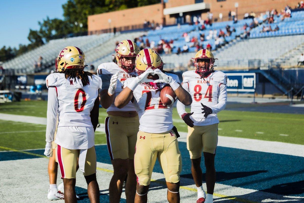 ElonFootball's tweet photo. No brainer. 

Congratulations to Kamerin McDowell-Moore on his first CAA Offensive Player of the Week award! 

#PhoenixRising | #AED https://t.co/iB8oSCcLPT
