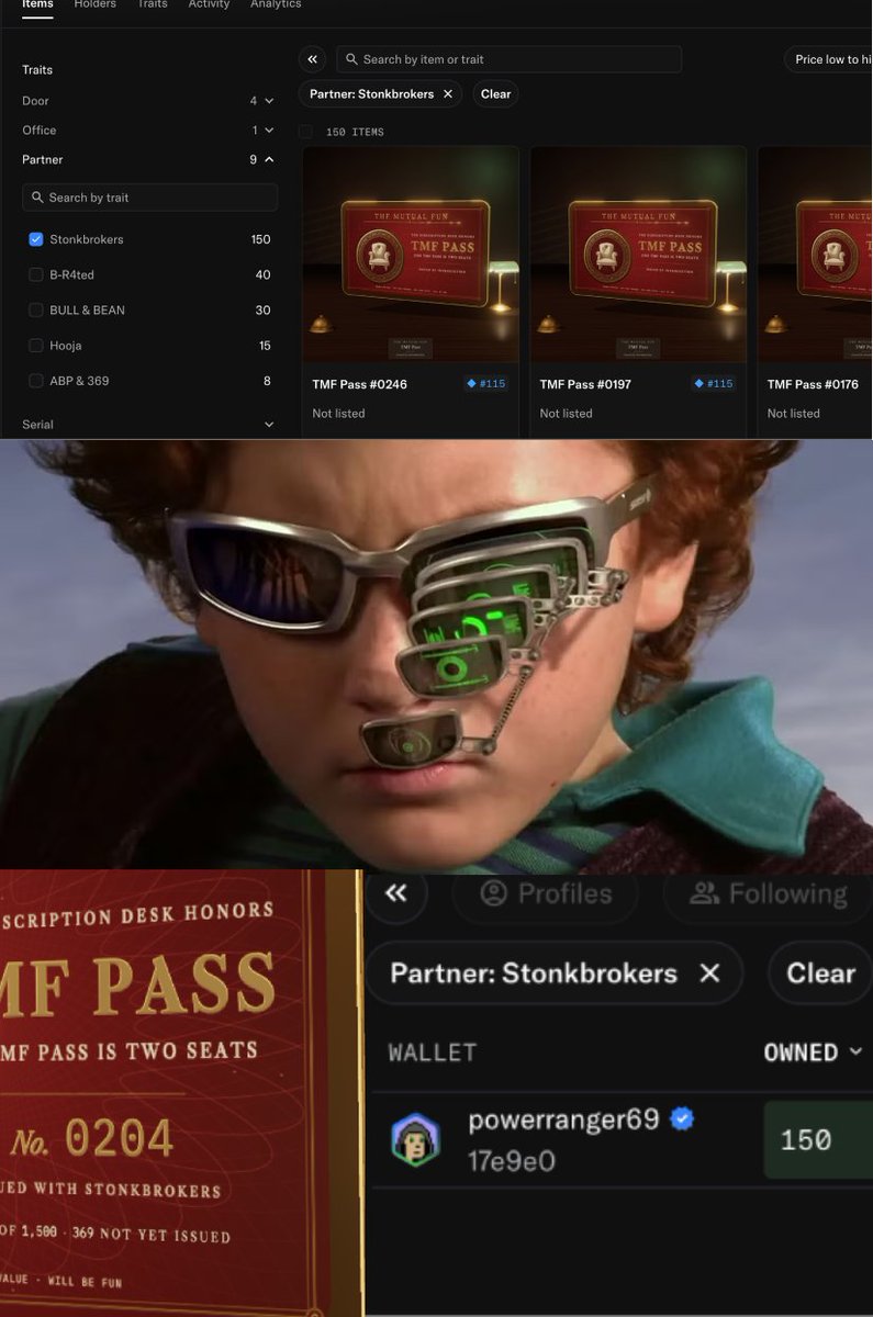 themutualfun's tweet photo. You didn't think we'd forget about the StonkBrokers family, did you?!

We have a feeling @OxSimpleFarmer has a plan for these passes.

Time will tell. Chair is Chair. https://t.co/jsQPDwB0fR