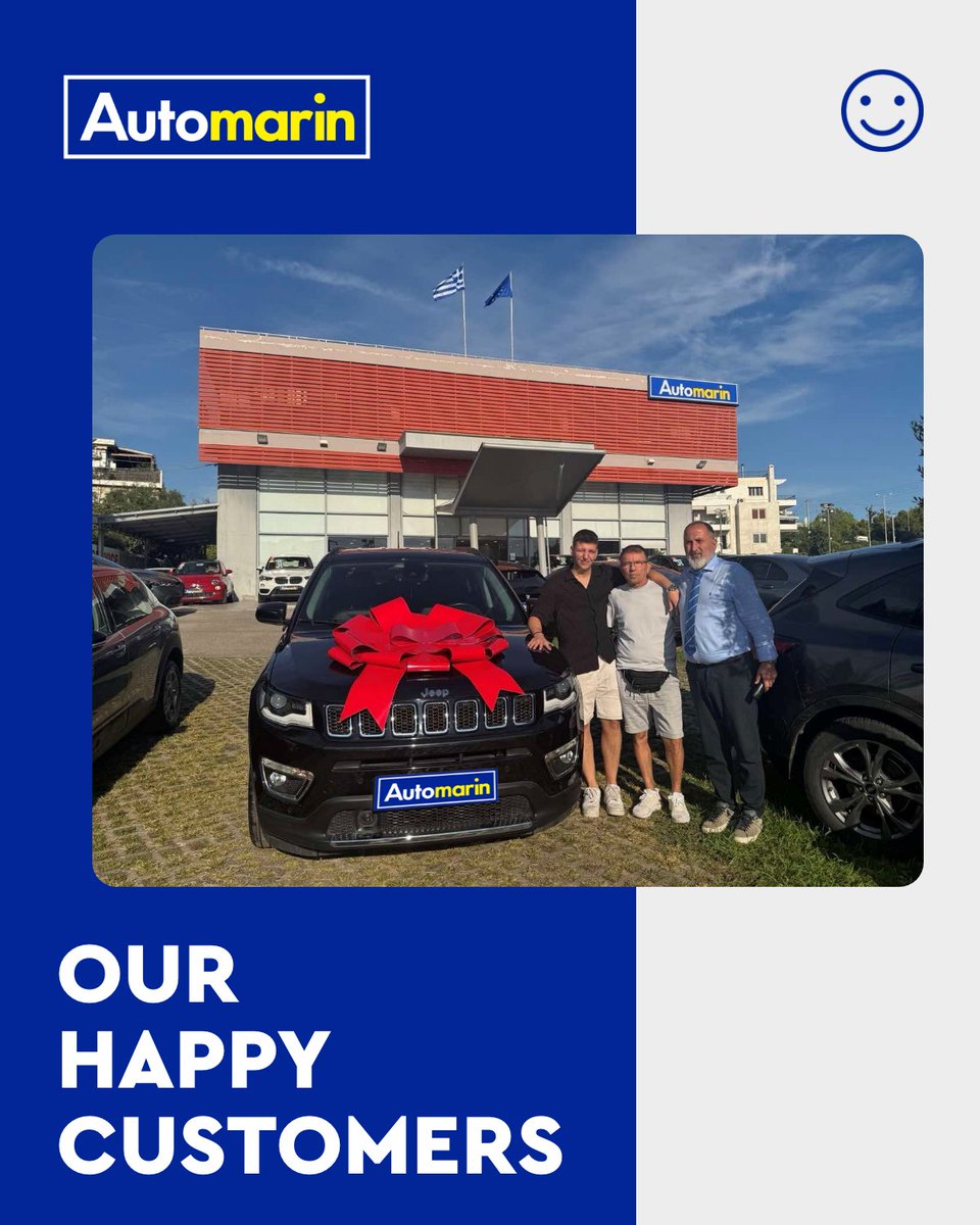 Automarin's tweet photo. Κάθε παράδοση αυτοκινήτου, μια νέα αρχή!💙Πάνω από 5 δεκαετίες στο δρόμο μαζί σας!  Είμαστε ευγνώμονες για κάθε πελάτη που μας εμπιστεύτηκε για το ταξίδι, τις περιπέτειες και τα όνειρά του. https://t.co/q8UxH8B6Jx