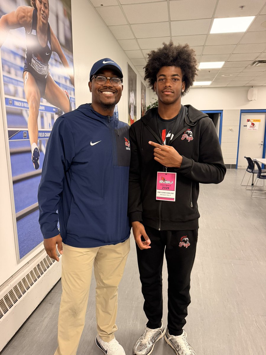 avanteJones14's tweet photo. I had an amazing experience in Saginaw this weekend! I appreciate the hospitality @svsu_football Cannot wait to be back! @HPWarriorFball @wtjr_19 @_antjuan_ @coachwinters26 https://t.co/muuWtADhu6