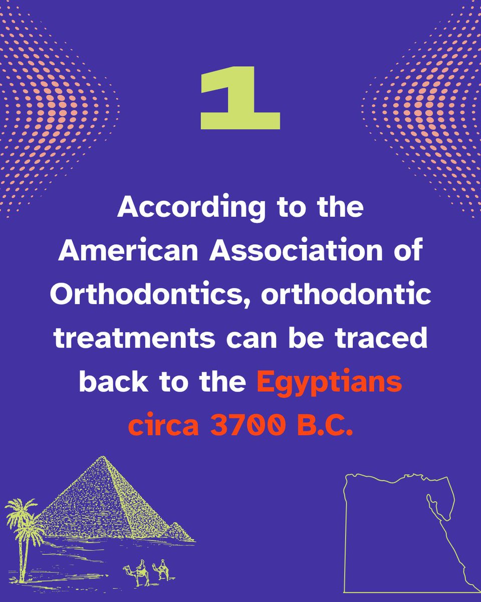 UFDentistry's tweet photo. October is National Orthodontic Health Month. We wanted to highlight it by starting with some historical facts about this dentistry specialty #OralHealth #Dentistry #Orthodontics #Orthodontists. A 🧵 https://t.co/MJIVdwyjTZ