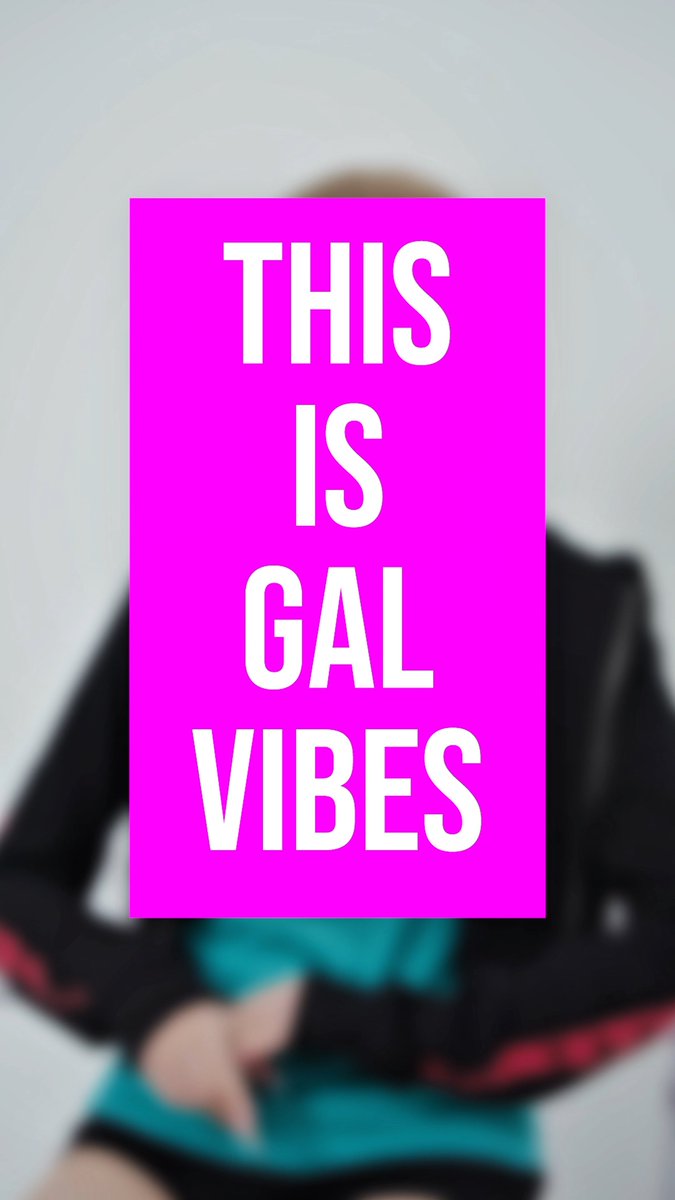 A bright magenta overlay reading "THIS IS GAL VIBES" dominates the image, obscuring a blurred figure in a black jacket and teal top, serving as a bold title card for the Kanano Sentaku interview.