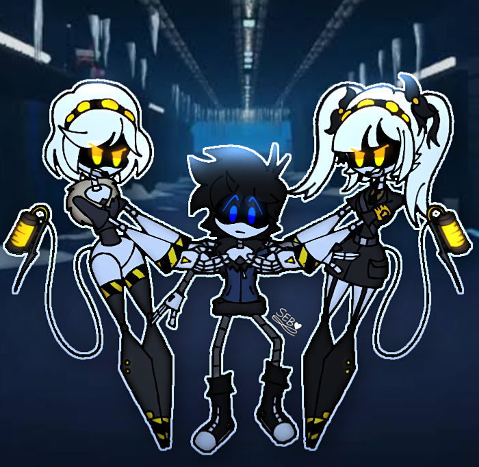 Sebmations's tweet photo. Hmm, I wonder why girls grab me?

[With and without effects]

#murderdrones #mdtwt #MurderDrones #NinjaDrones https://t.co/6RrbUh0XdK