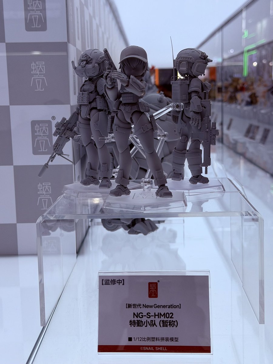 TRISKELE_HOBBY's tweet photo. 【上海WF2026会場・Snail Shellブース④】
『メスガキシリーズ』は後続の構想あり。大型サポートメックの参考展示も。
《当店のSnail Shell 販売/予約ページ》
https://t.co/Do8L7tElzl
#TRISKELE_HOBBY
#蜗之壳
#蝸之殻
#Snailshell
#ファンタジーフィギュアで遊ぼう
#上海WF
#上海WF2026
#上海WonderFestival
#上海WonderFestival2026