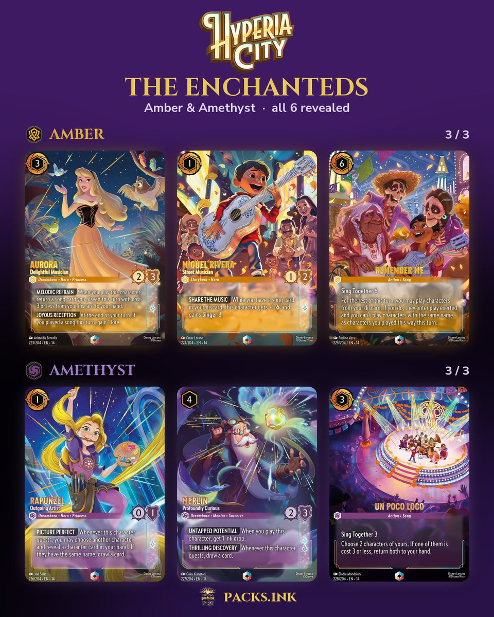 Packs_Ink's tweet photo. All 18 Hyperia City Enchanteds + 18 Epics are out ✨

Which one are you chasing? 👇 https://t.co/Xh66DHrz89