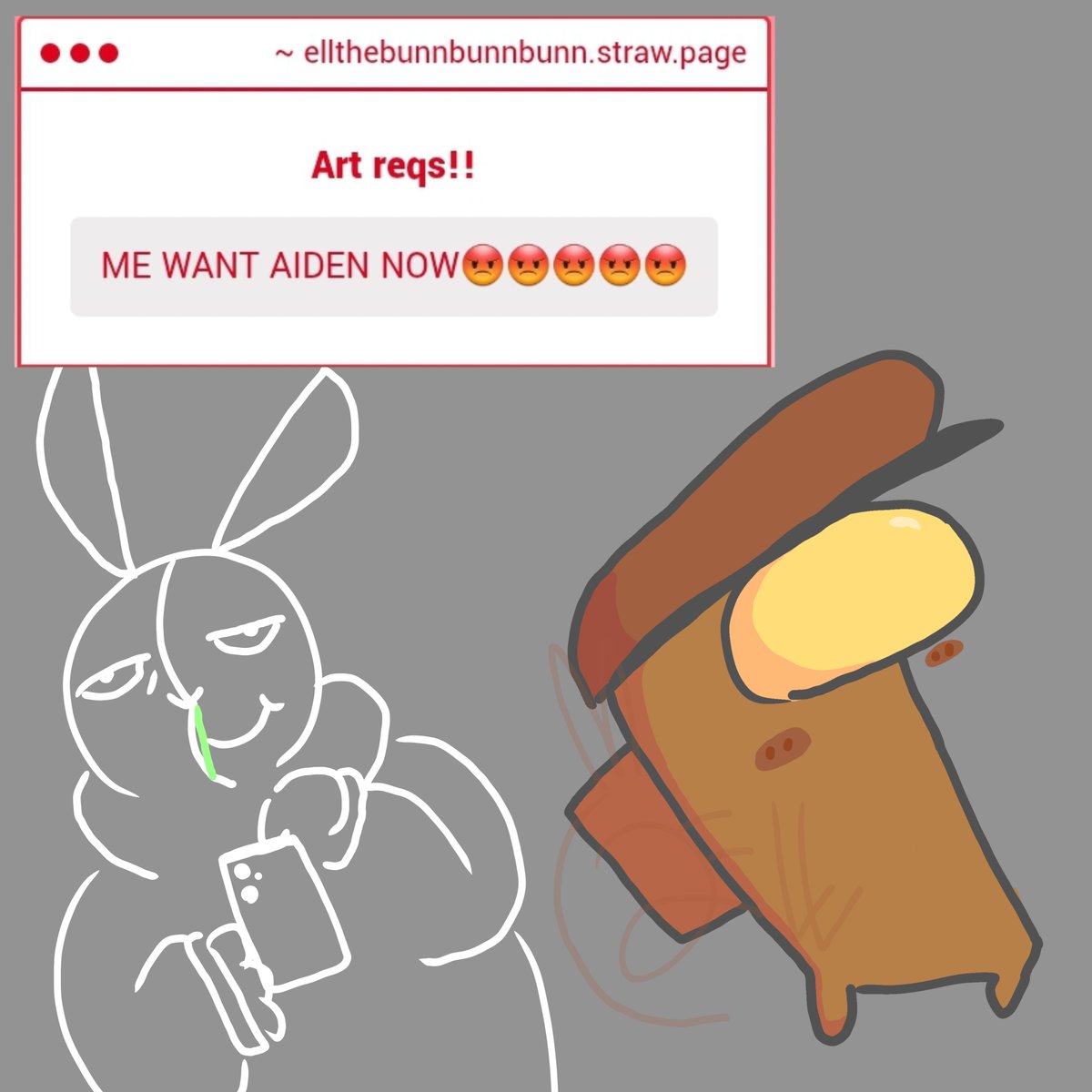 Sleeping_Elliot's tweet photo. Woah hello there little strawpage request ๐ฅบ๐ฅบ๐ฅบ๐ฅบ first time drawing Aiden surprisingly
#amongus #amonguslogic #Aidenaul https://t.co/GO8I1NdCux