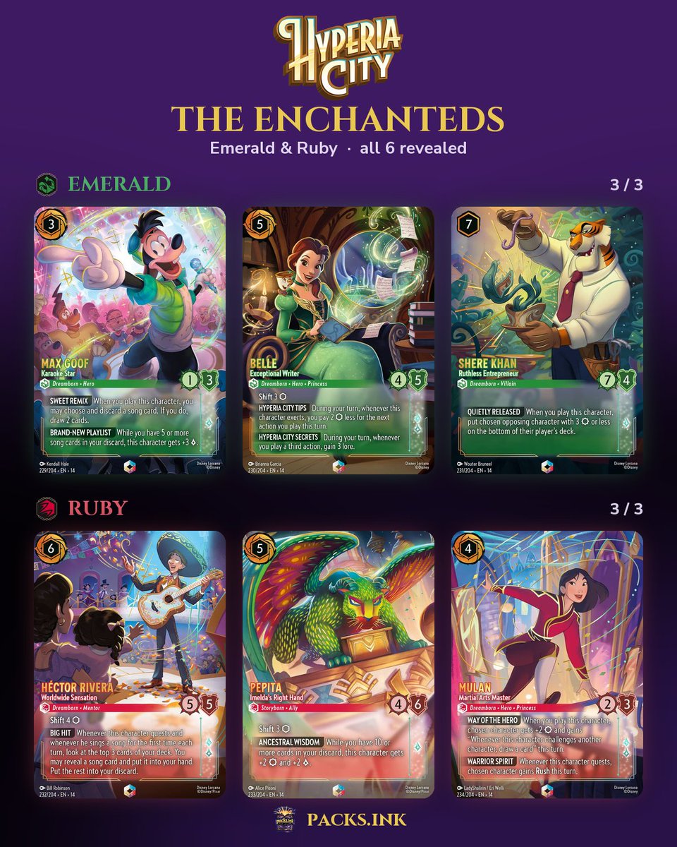 Packs_Ink's tweet photo. All 18 Hyperia City Enchanteds + 18 Epics are out ✨

Which one are you chasing? 👇 https://t.co/Xh66DHrz89