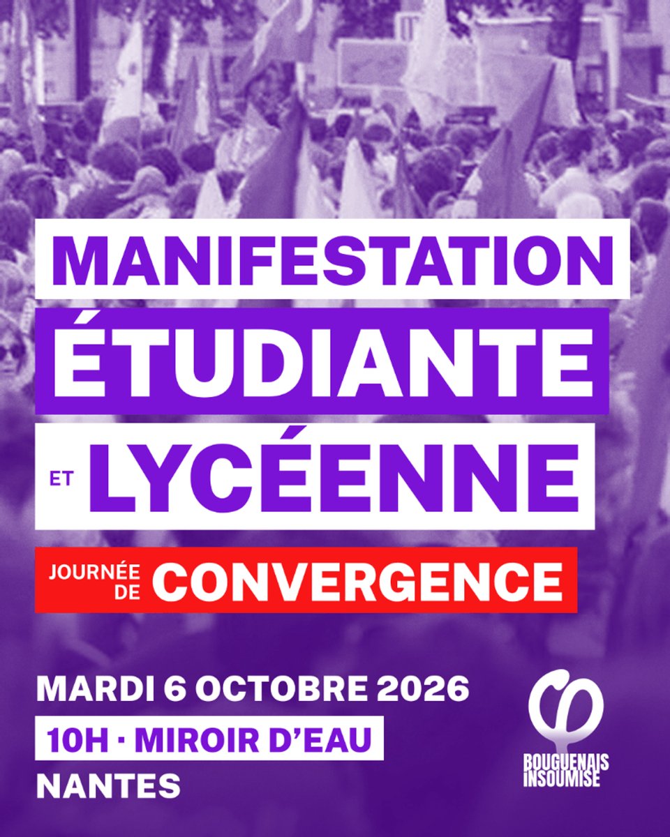 bouguenais_lfi's tweet photo. Pour soutenir les lycéen·ne·s et leur revendications, pour dénoncer les mutilations policières. Retrouvons nous le 6 Octobre à 10h au Miroir d'eau à Nantes. https://t.co/93gg8Z83FT