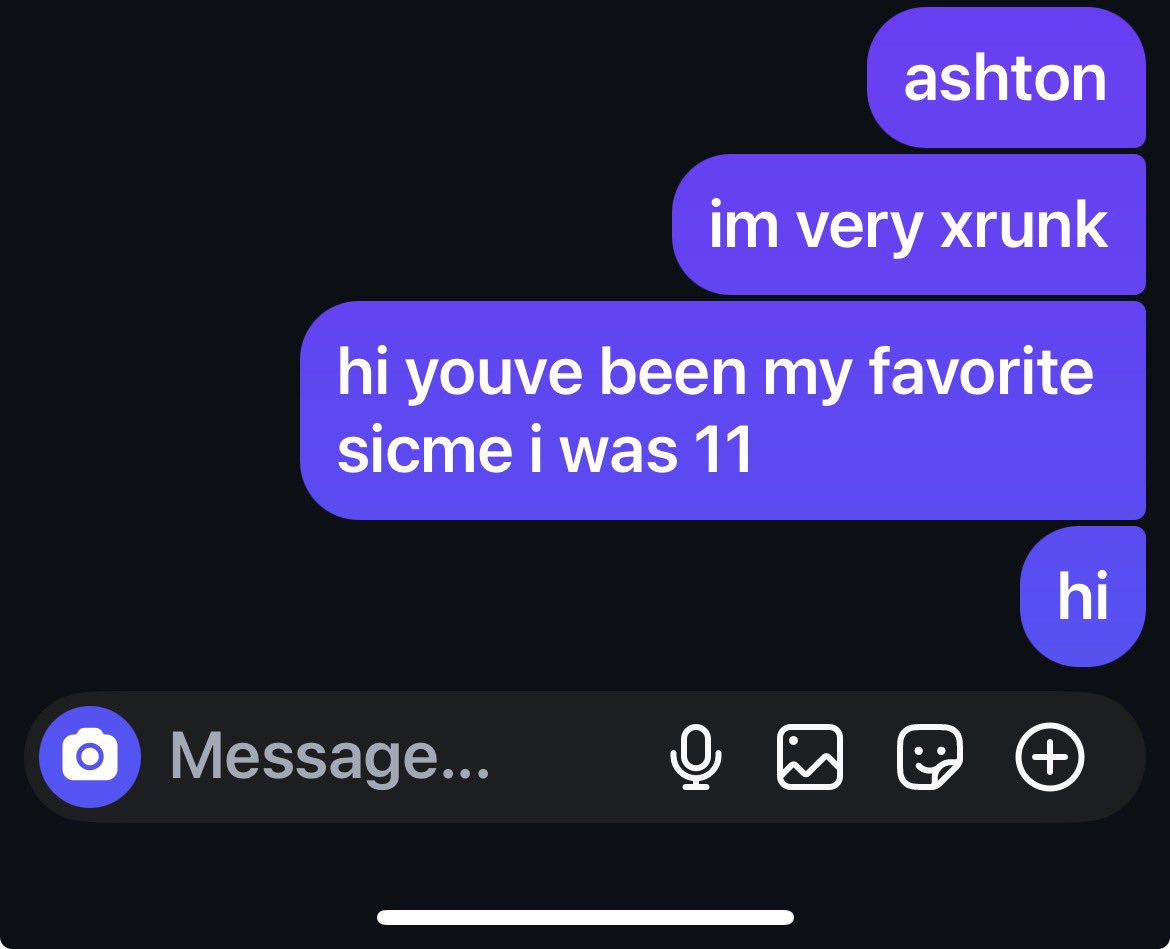 irwinobsessions's tweet photo. i got drunk and texted ashton last night https://t.co/lCmr6B5HDl