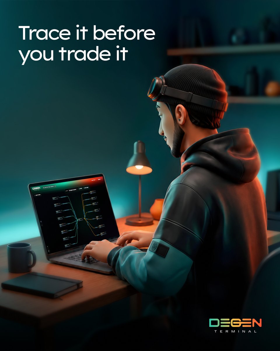 Dgen_Terminal's tweet photo. Ever look at a token's chart to see several buys happening? 🤔

Only to realize later that the "buyers" were all connected wallets creating a pump.  

DegenTer Forensics helps you catch that before you buy and get left holding the bag 🕵️ https://t.co/YMIag74LDv